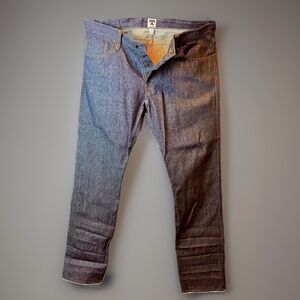 Tellason sz.38 John Graham Mellor 12.5oz Slim Straight Jean - Cone Mills